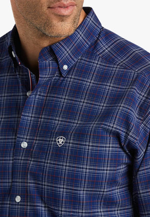 Ariat CLOTHING-Mens Long Sleeve Shirts Ariat Mens Pro Series Caspian Stretch Fitted Long Sleeve Shirt