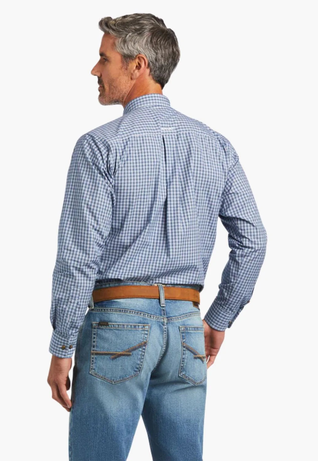 Ariat CLOTHING-Mens Long Sleeve Shirts Ariat Mens Pro Series Faron Fitted Long Sleeve Shirt