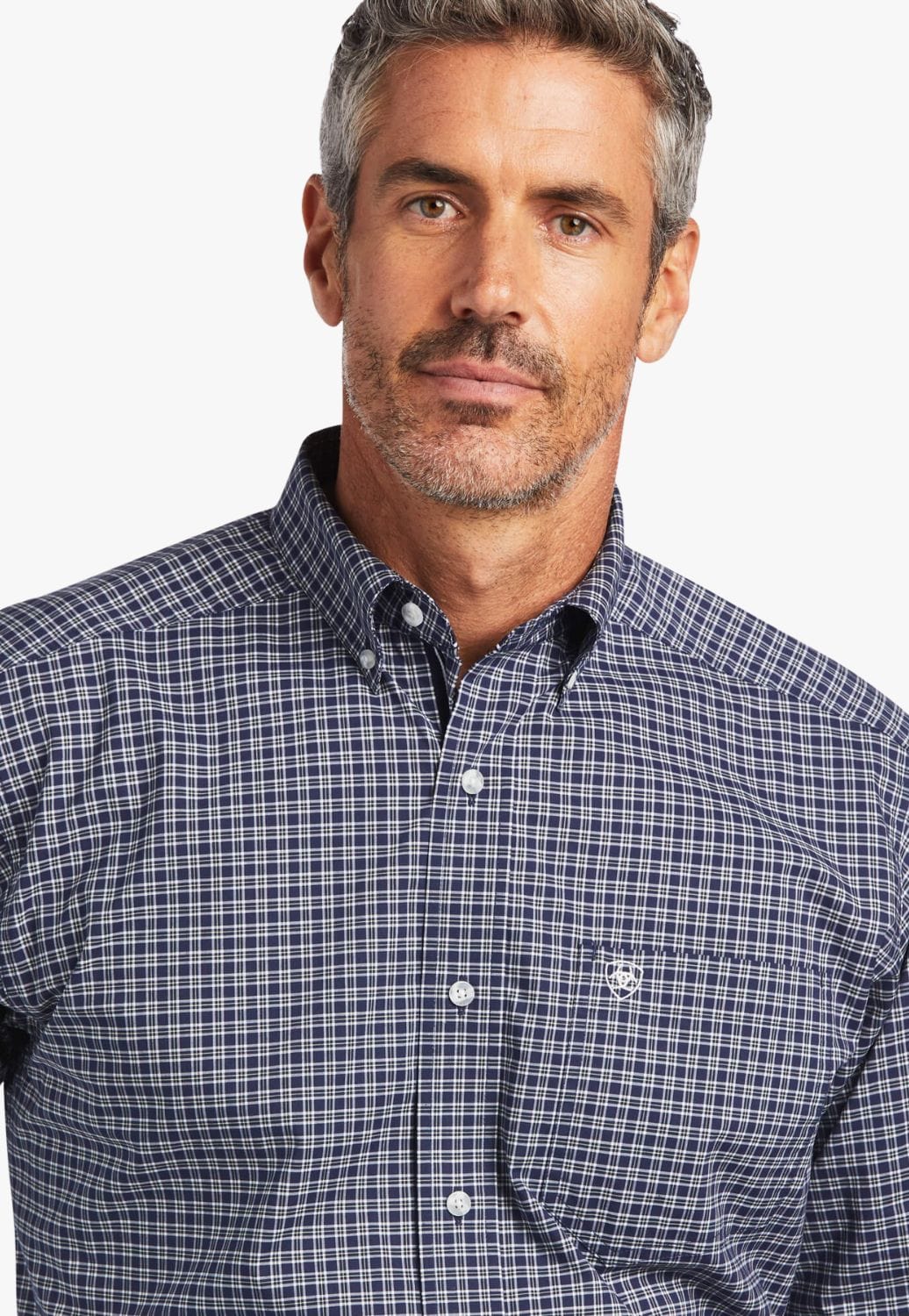 Ariat CLOTHING-Mens Long Sleeve Shirts Ariat Mens Pro Series Iker Stretch Classic Long Sleeve Shirt