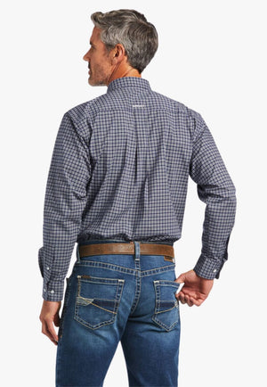 Ariat CLOTHING-Mens Long Sleeve Shirts Ariat Mens Pro Series Iker Stretch Classic Long Sleeve Shirt