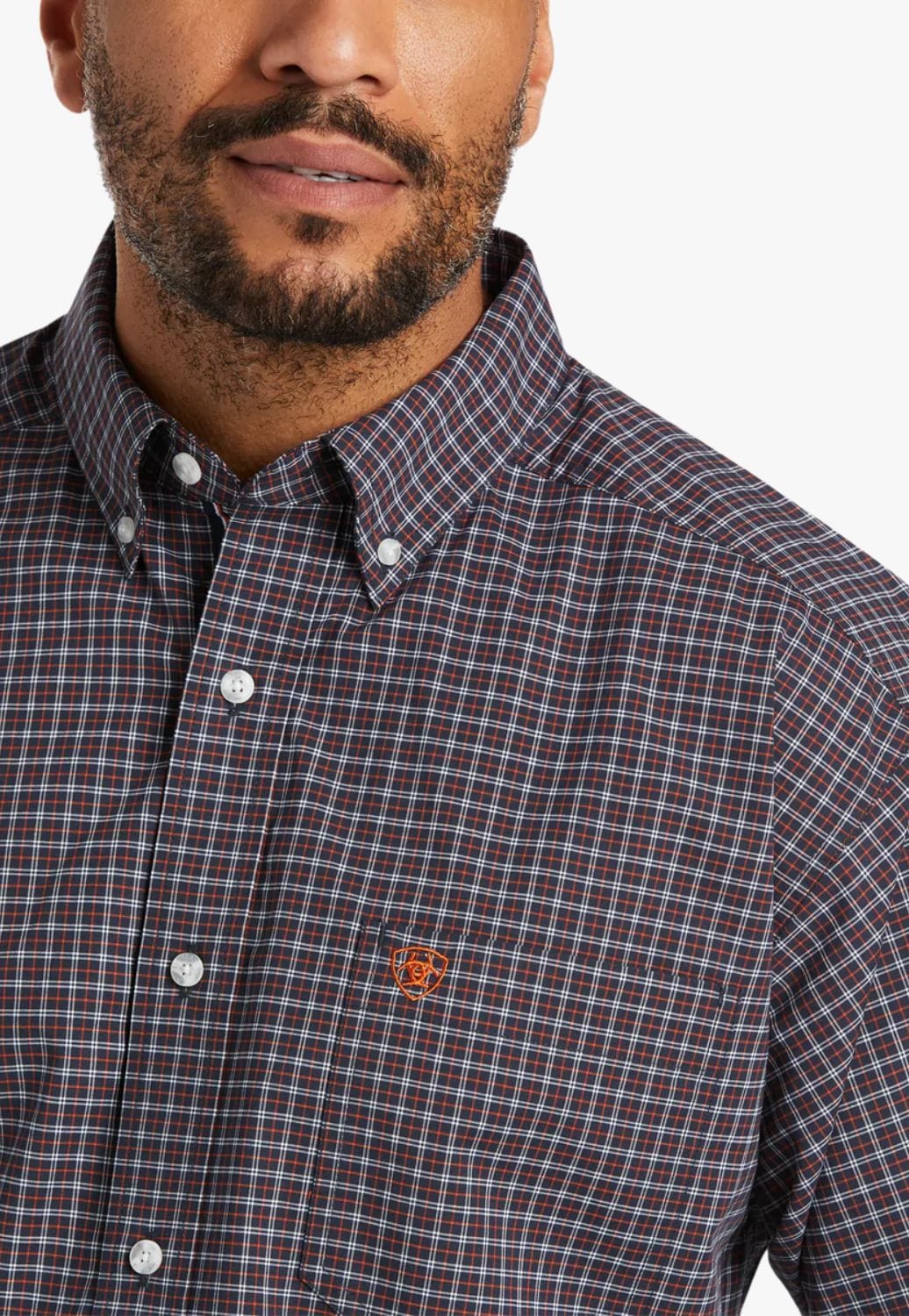 Ariat CLOTHING-Mens Long Sleeve Shirts Ariat Mens Pro Series Santiago Stretch Long Sleeve Shirt