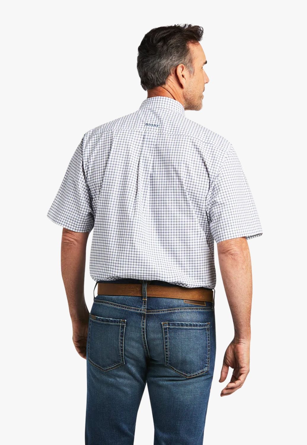 Ariat CLOTHING-Mens Short Sleeve Shirts Ariat Mens Pro Series Taha Stretch Short Sleeve Shirt