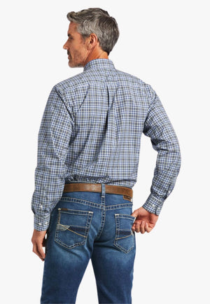 Ariat CLOTHING-Mens Long Sleeve Shirts Ariat Mens Pro Series Team Adriel Fitted Long Sleeve Shirt