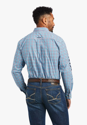 Ariat CLOTHING-Mens Long Sleeve Shirts Ariat Mens Pro Series Team Shay Fitted Long Sleeve Shirt