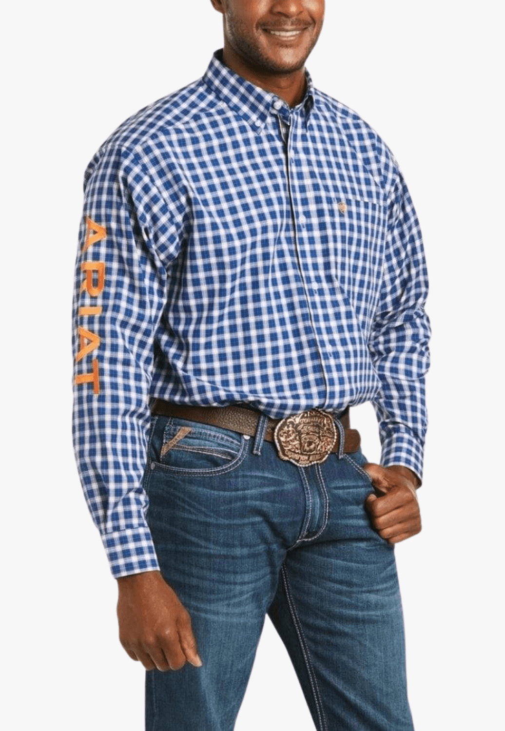 Ariat CLOTHING-Mens Long Sleeve Shirts Ariat Mens Pro Team Wilson Long Sleeve Shirt