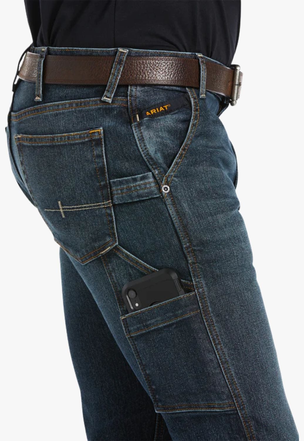 Ariat CLOTHING-Mens Jeans Ariat Mens Rebar M7 DuraStretch Slim StraightJean