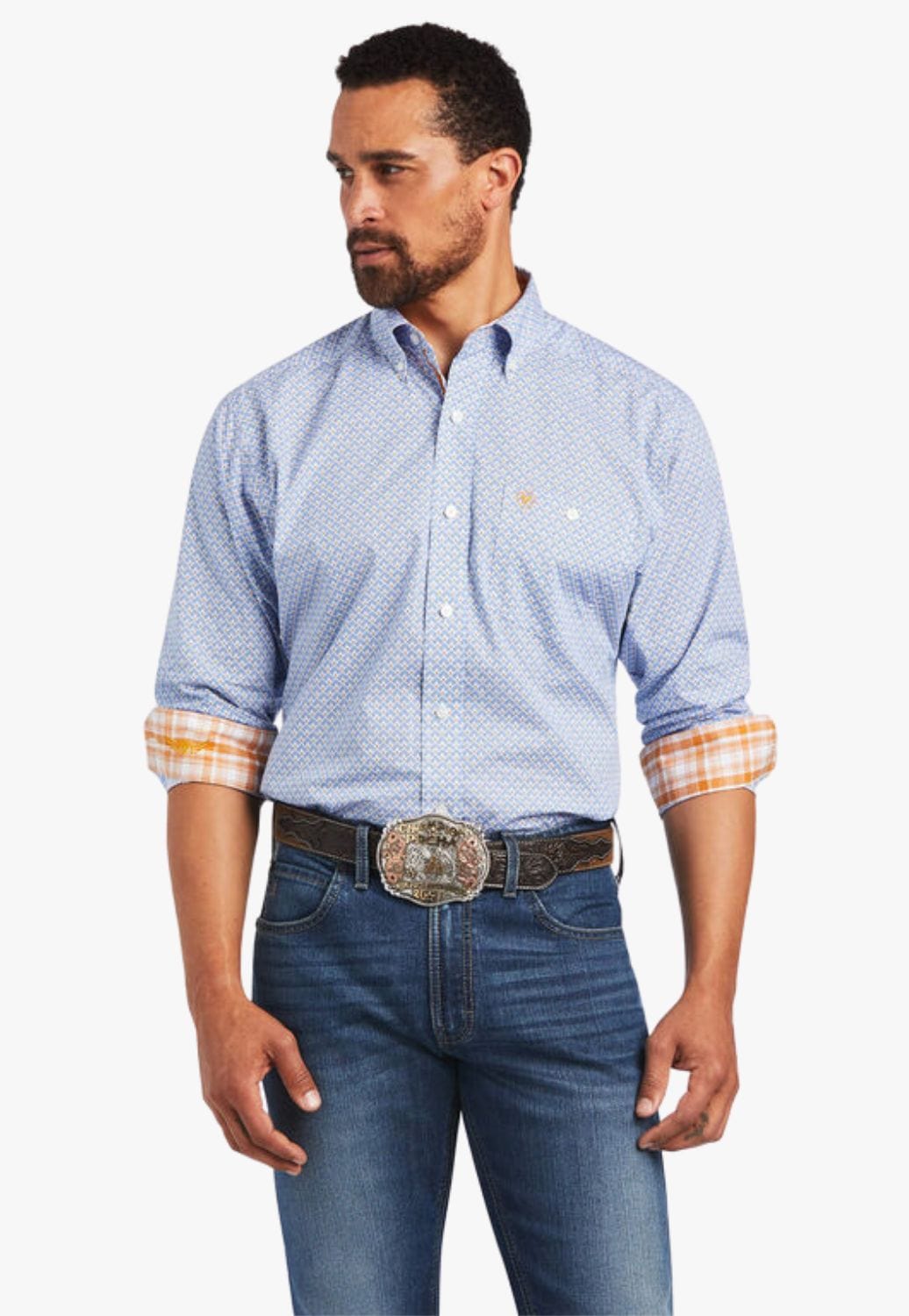 Ariat CLOTHING-Mens Long Sleeve Shirts Ariat Mens Relentless Alacrity Stretch Long Sleeve Shirt