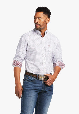 Ariat CLOTHING-Mens Long Sleeve Shirts Ariat Mens Relentless Obdurate Stretch Fit Long Sleeve Shirt