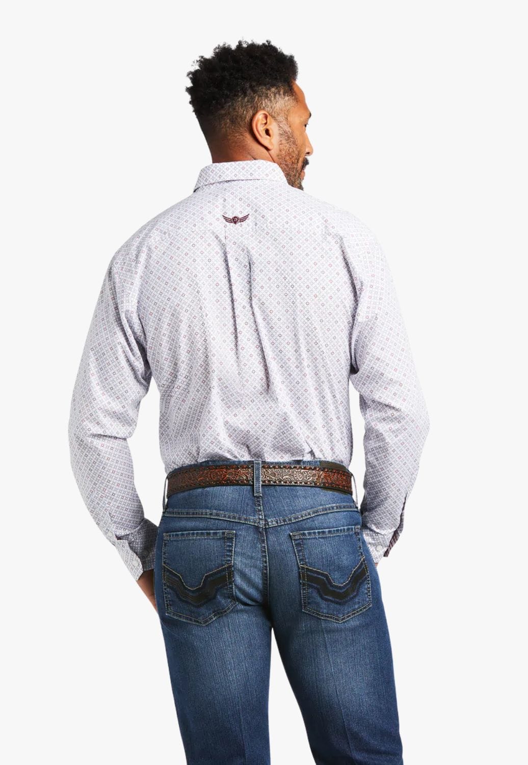 Ariat CLOTHING-Mens Long Sleeve Shirts Ariat Mens Relentless Obdurate Stretch Fit Long Sleeve Shirt