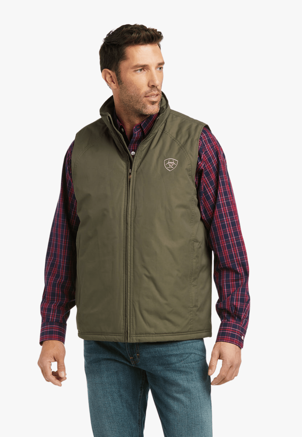 Ariat CLOTHING-Mens Vests Ariat Mens Team Logo Vest