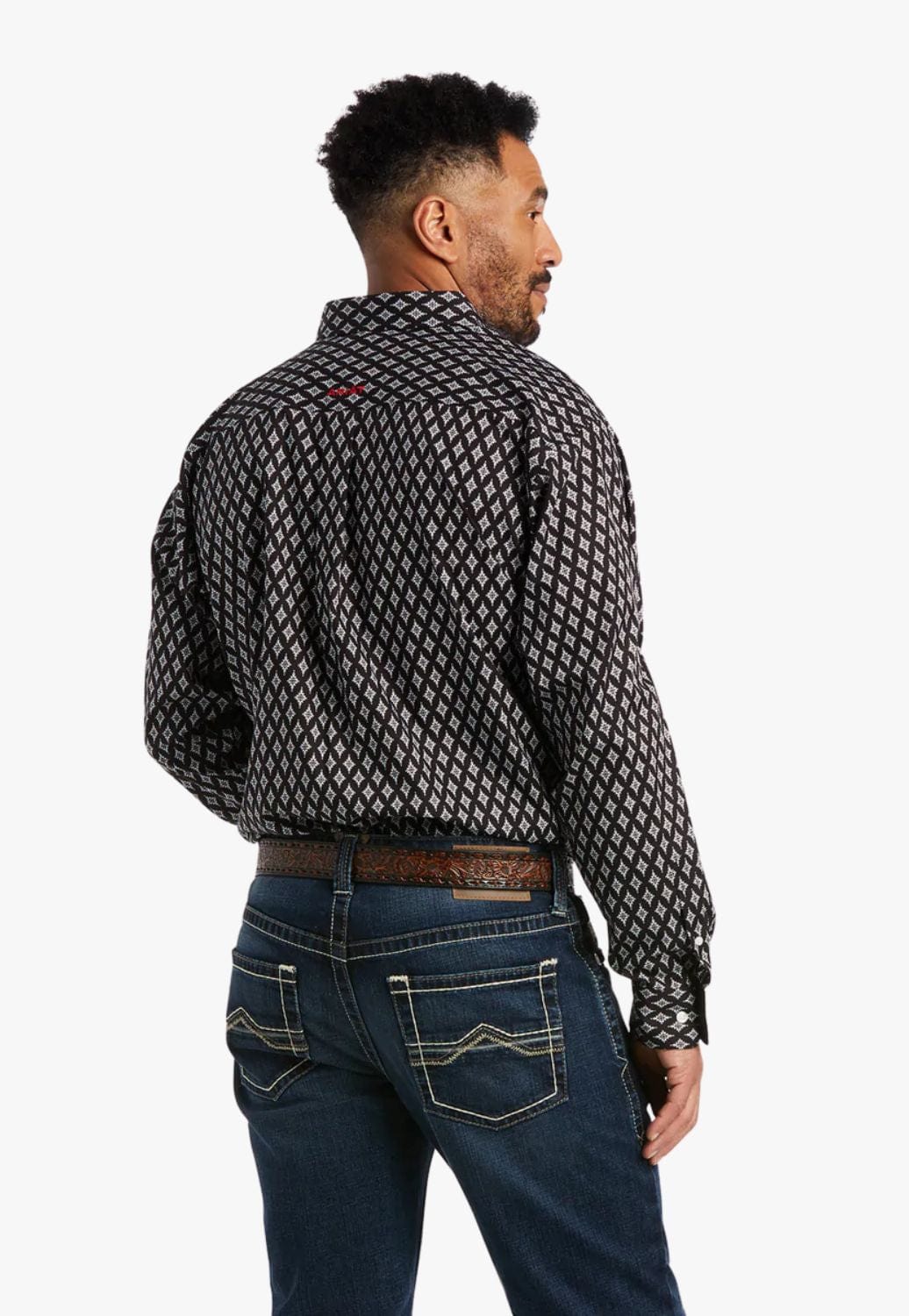 Ariat CLOTHING-Mens Long Sleeve Shirts Ariat Mens Wrinkle Free Atlas Classic Long Sleeve Shirt