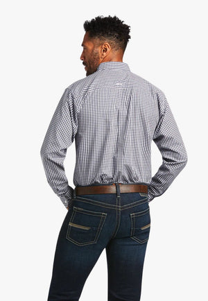 Ariat CLOTHING-Mens Long Sleeve Shirts Ariat Mens Wrinkle Free Dandre Fitted Long Sleeve Shirt