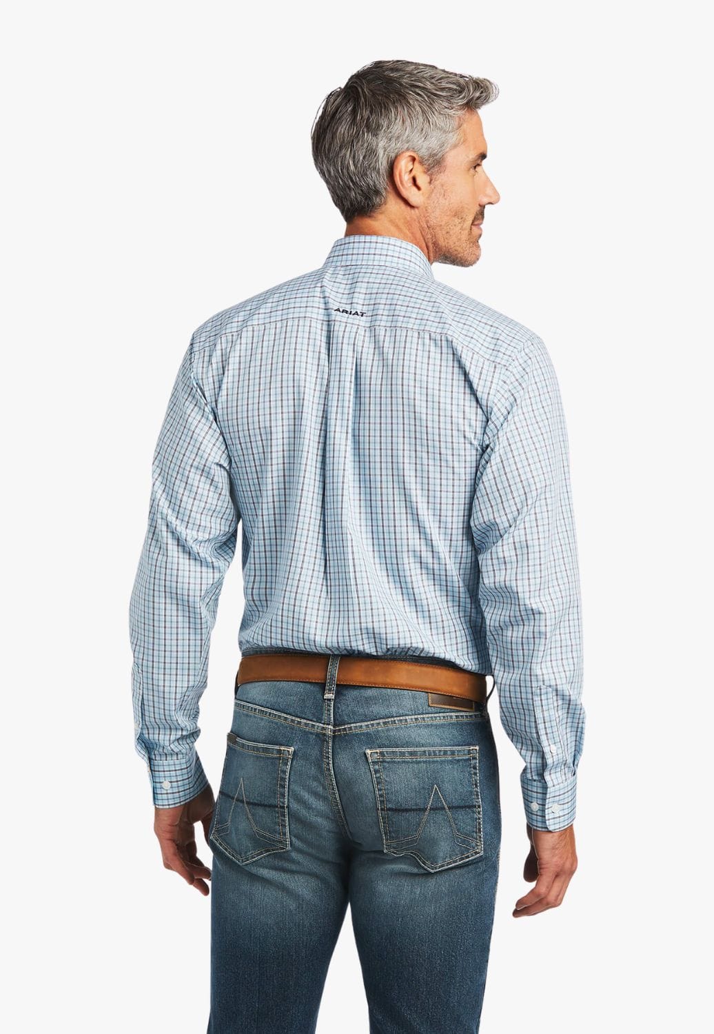 Ariat CLOTHING-Mens Long Sleeve Shirts Ariat Mens Yair Fitted Long Sleeve Shirt