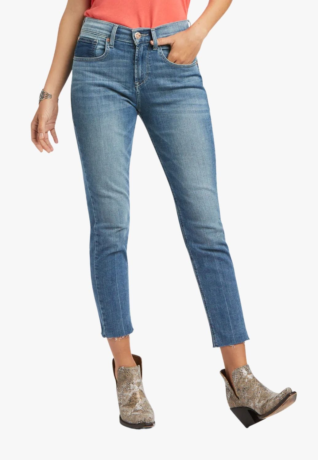 Ariat CLOTHING-Womens Jeans Ariat Womens Boyfriend High Rise Jean