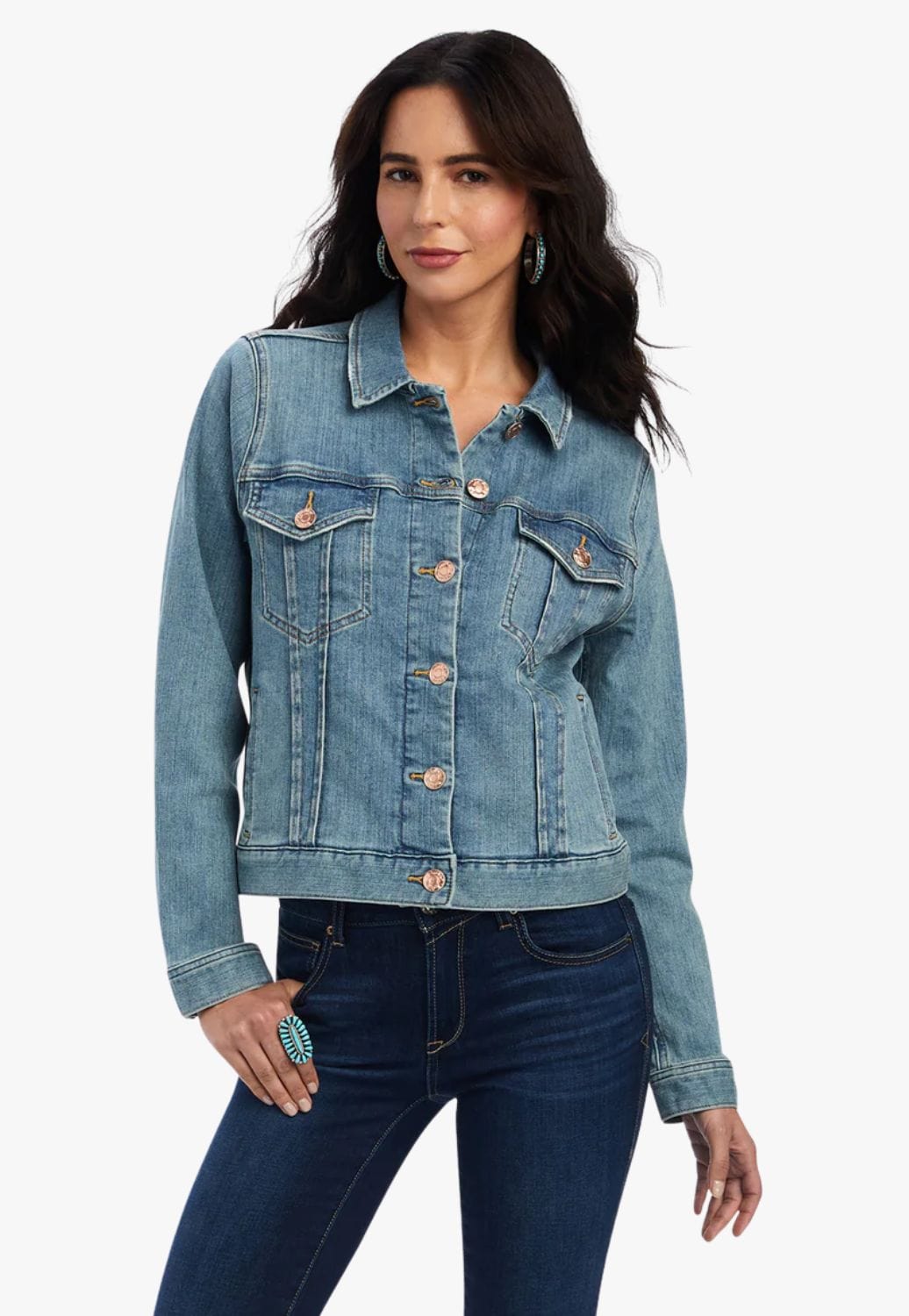 Ariat CLOTHING-Womens Jackets Ariat Womens Denim Jacket