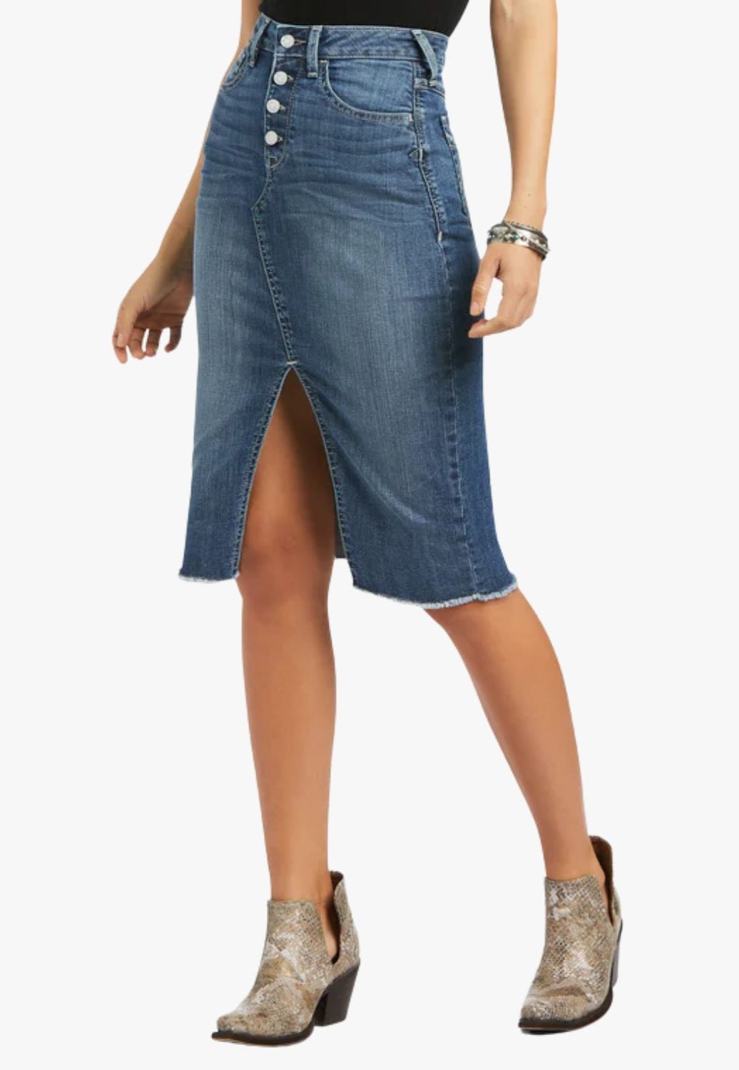 Ariat CLOTHING-Womens Skirts Ariat Womens Denim Skirt