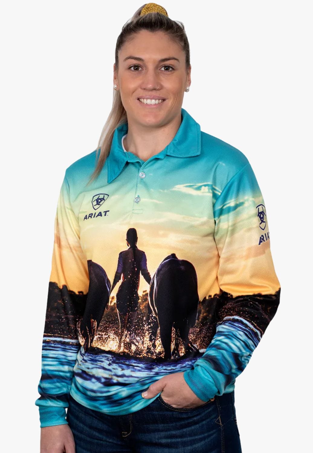 Ariat CLOTHING-Womens Long Sleeve Shirts Ariat Womens Fishing Shirt