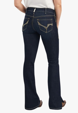 Ariat CLOTHING-Womens Jeans Ariat Womens REAL Danna Perfect Rise Boot Cut Arrow Jean