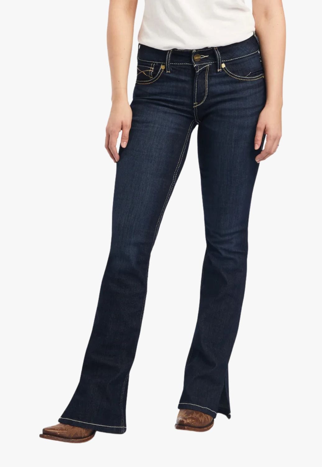 Ariat CLOTHING-Womens Jeans Ariat Womens REAL Danna Perfect Rise Boot Cut Arrow Jean