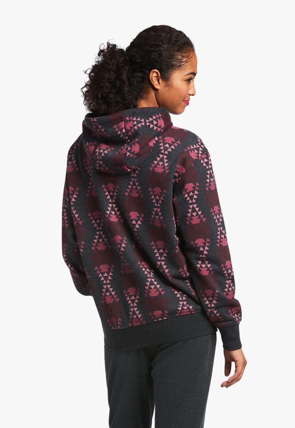 Ariat CLOTHING-Womens Pullovers Ariat Womens REAL Diamondback Printed Hoodie