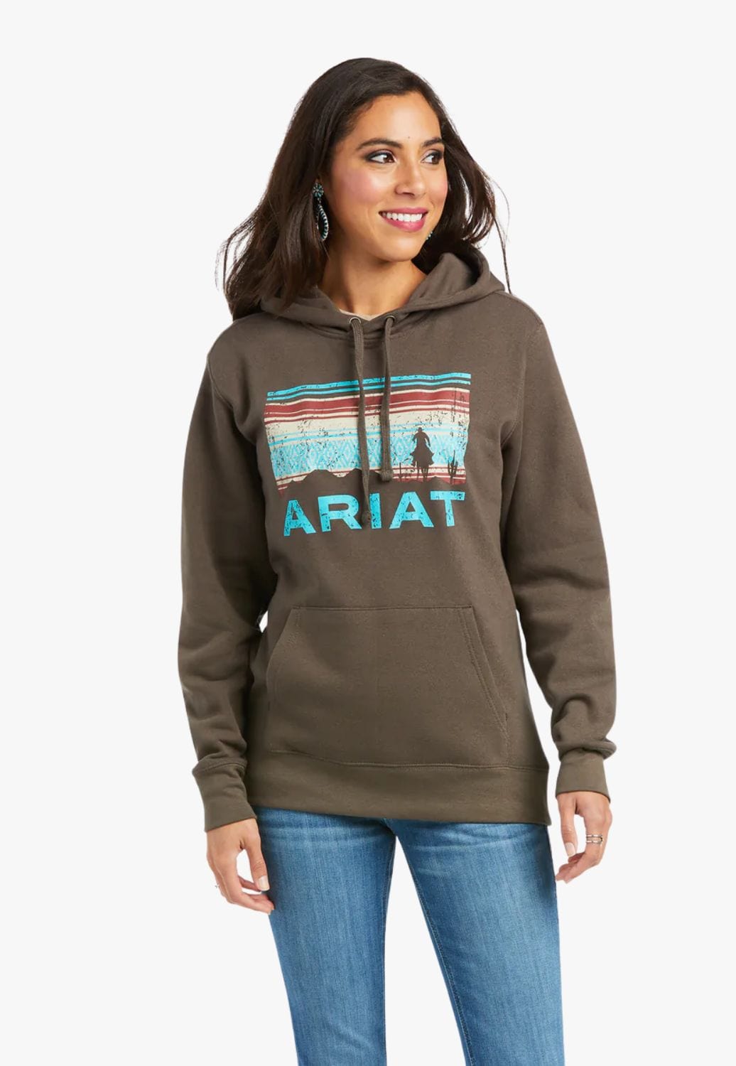 Ariat CLOTHING-Womens Pullovers Ariat Womens REAL Hoodie