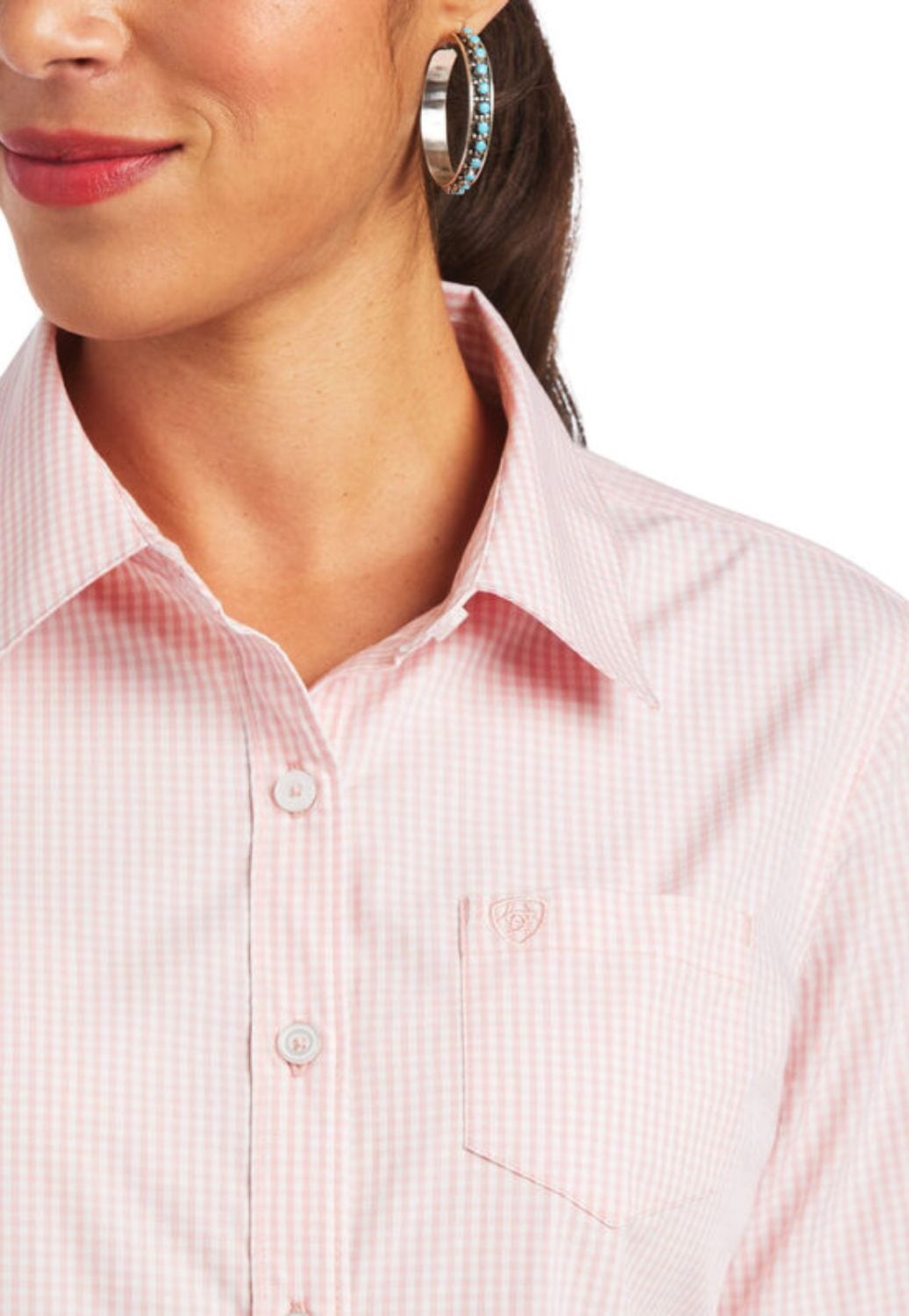 Ariat CLOTHING-Womens Long Sleeve Shirts Ariat Womens REAL Kirby Stretch Long Sleeve Shirt