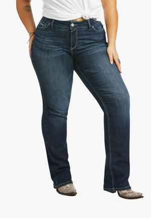Ariat CLOTHING-Womens Jeans Ariat Womens REAL Mid Rise Boot Cut Jean