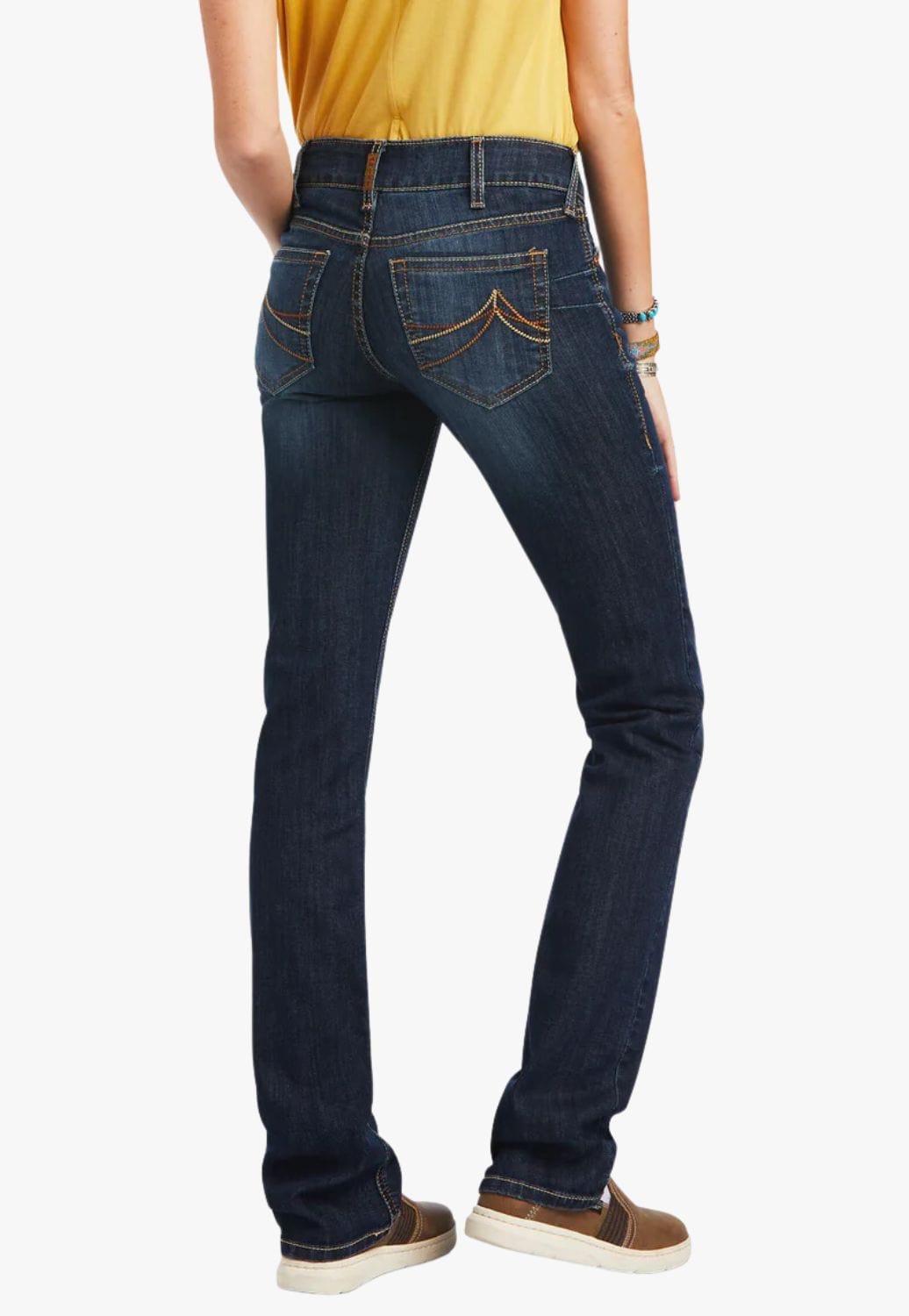 Ariat CLOTHING-Womens Jeans Ariat Womens REAL Octavia Mid Rise Straight Leg
