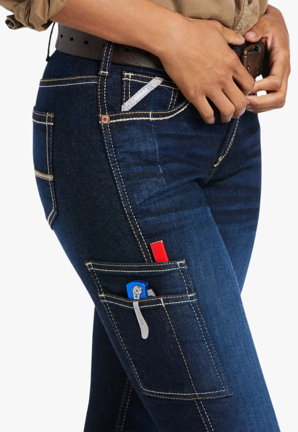 Ariat CLOTHING-Womens Jeans Ariat Womens Rebar Flex Perfect Rise Slim Jean