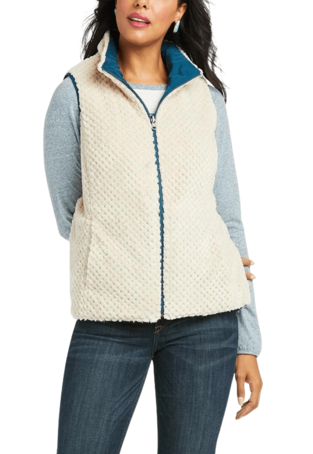 Ariat CLOTHING-Womens Vests Ariat Womens Reversible Dilon Vest