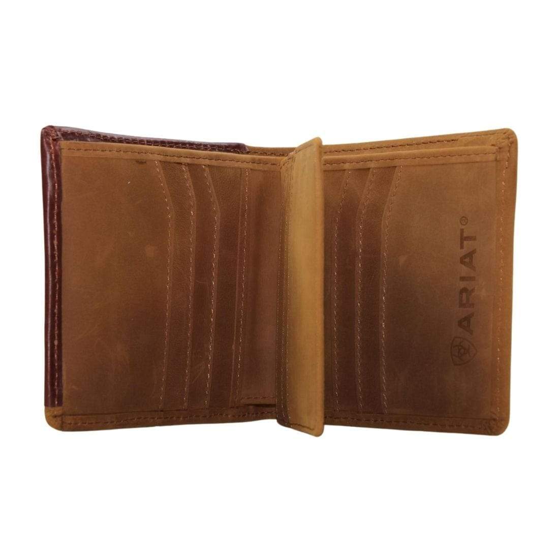 Ariat ACCESSORIES-Mens Wallets Brown Ariat Mens Bi-Fold Wallet