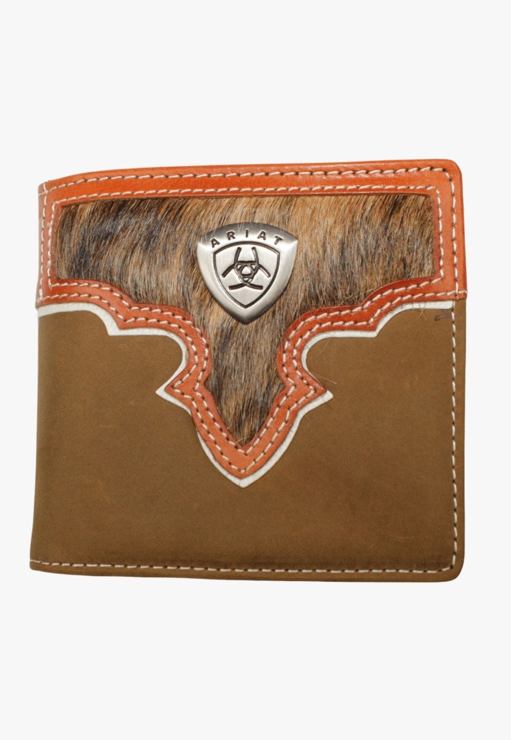 Ariat ACCESSORIES-Mens Wallets Brown Ariat Mens Bi-Fold Wallet