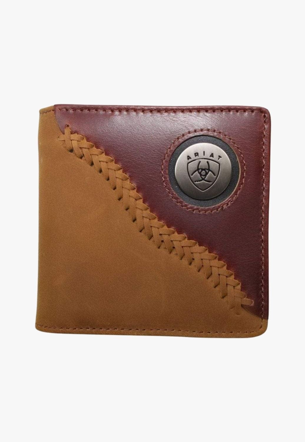 Ariat ACCESSORIES-Mens Wallets Brown Ariat Mens Bi-Fold Wallet