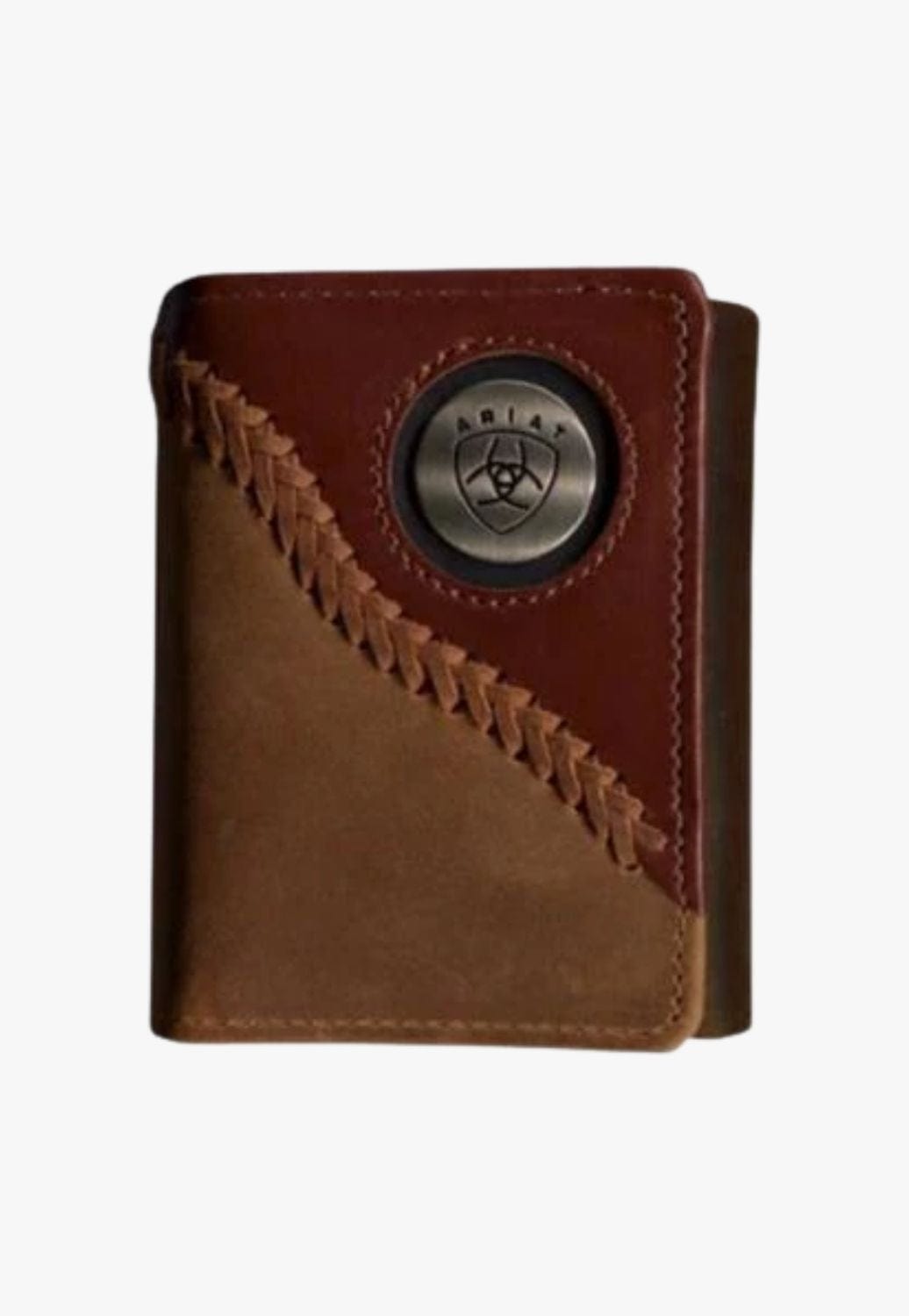 Ariat ACCESSORIES-Mens Wallets Brown Ariat Mens Tri-Fold Wallet