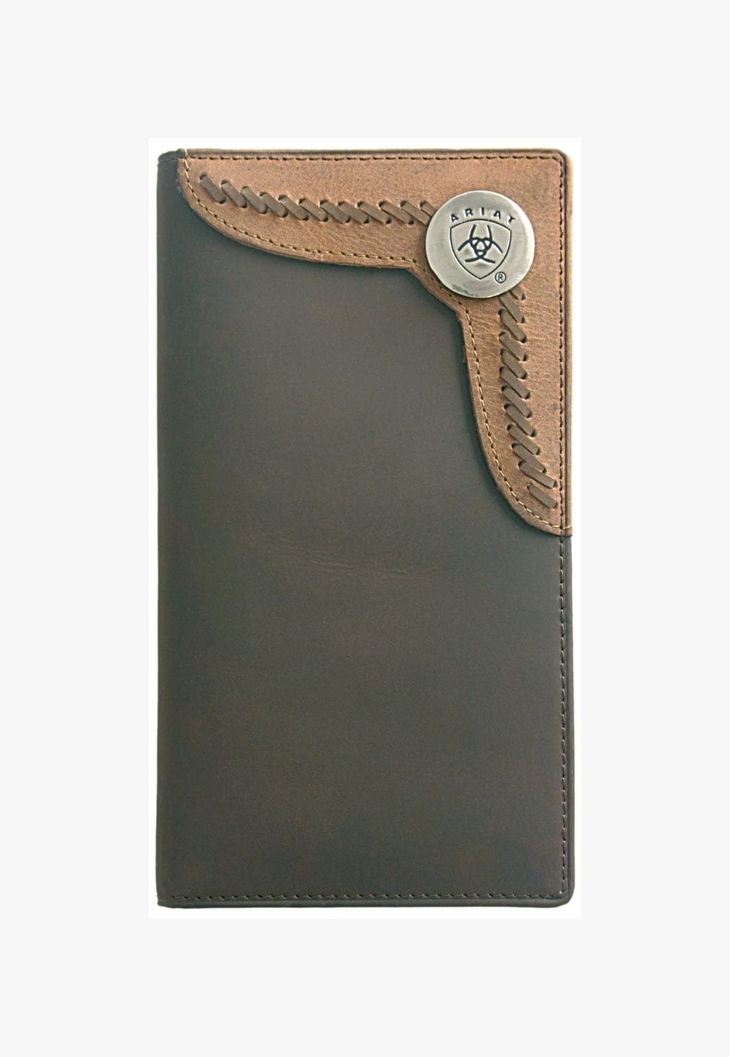 Ariat ACCESSORIES-Mens Wallets Distressed Brown Ariat Mens Rodeo Wallet