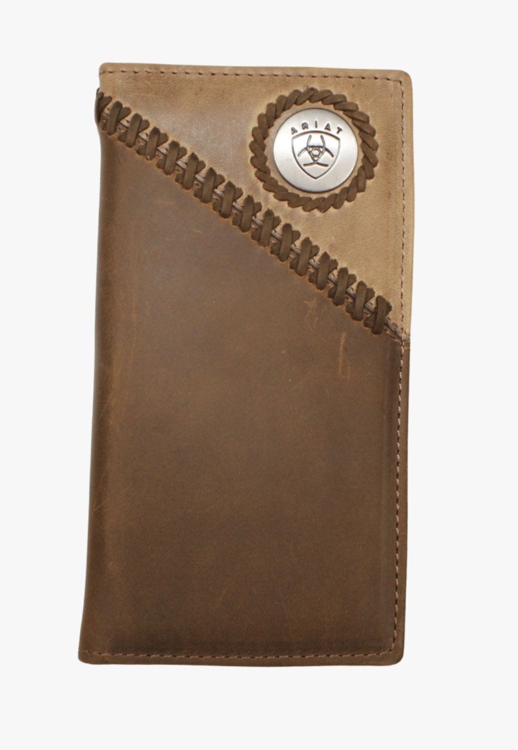Ariat ACCESSORIES-Mens Wallets Distressed Brown Ariat Mens Rodeo Wallet