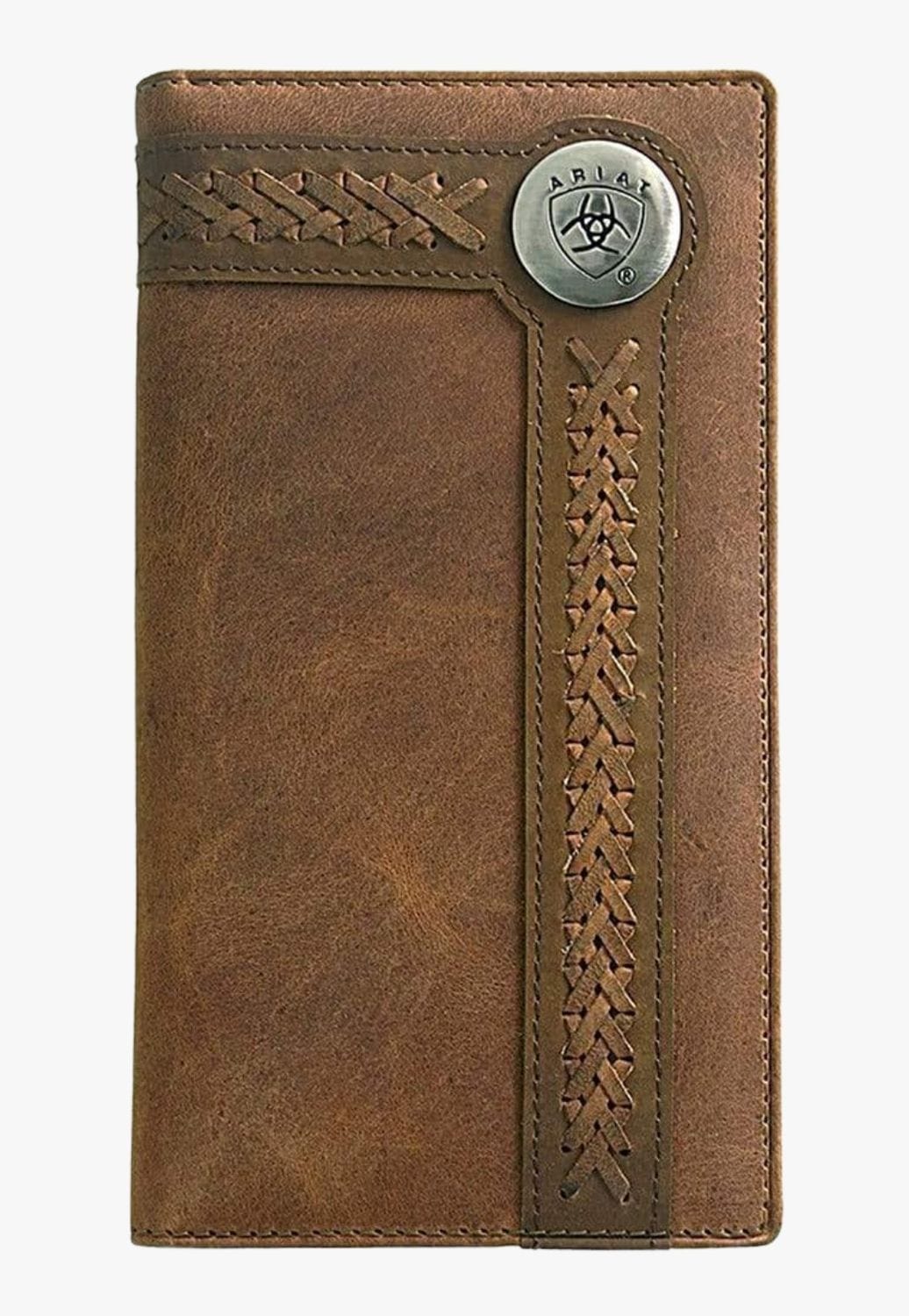 Ariat ACCESSORIES-Mens Wallets Distressed Brown Ariat Mens Rodeo Wallet