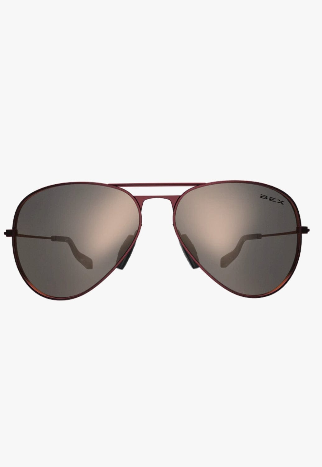 BEX ACCESSORIES-Sunglasses Burgundy/Gold Bex Wesley Sunglasses