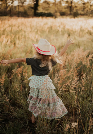 Buck Wild Country CLOTHING-Girls Skirts Buck Wild Country Girls Blooming Wild Skirt