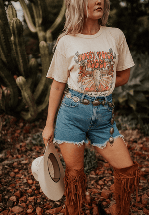 Buck Wild Country CLOTHING-WomensT-Shirts Buck Wild Country Womens Honky Tonk Angel T-Shirt