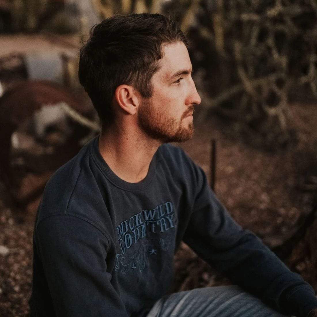 Buck Wild Country CLOTHING-Mens Pullovers Buck Wild Midnight Ember Sweater