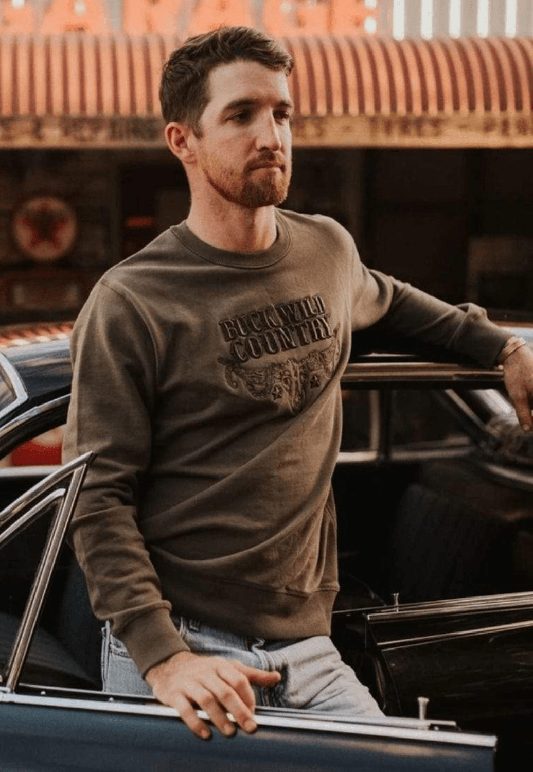 Buck Wild Country CLOTHING-Mens Pullovers Buck Wild Midnight Ember Sweater