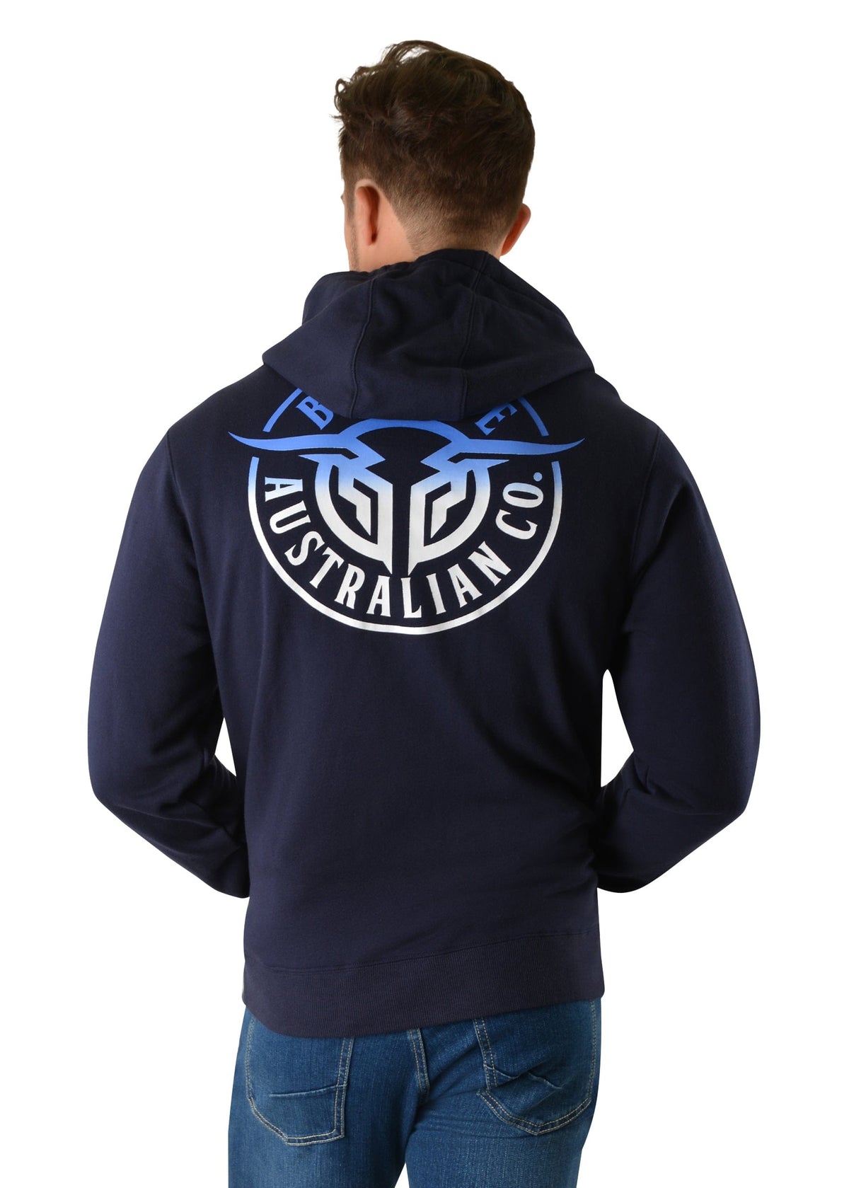 Bullzye CLOTHING-Mens Pullovers Bullzye Mens Bullring Zip Up Hoodie