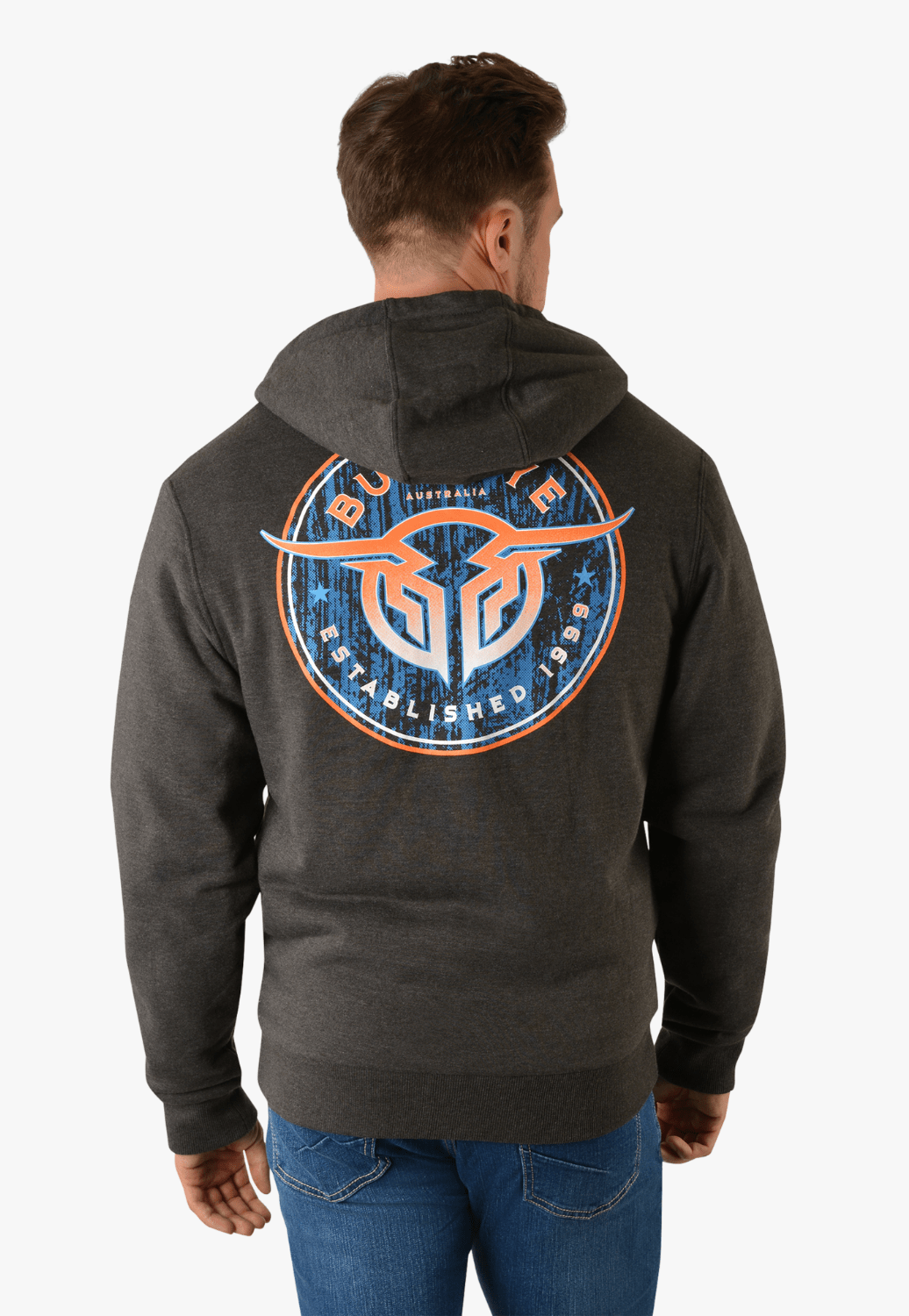 Bullzye CLOTHING-Mens Pullovers Bullzye Mens Compilation Zip Up Hoodie