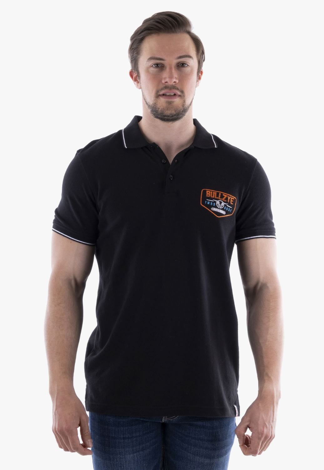 Bullzye CLOTHING-MensPolos Bullzye Mens Stadium Polo