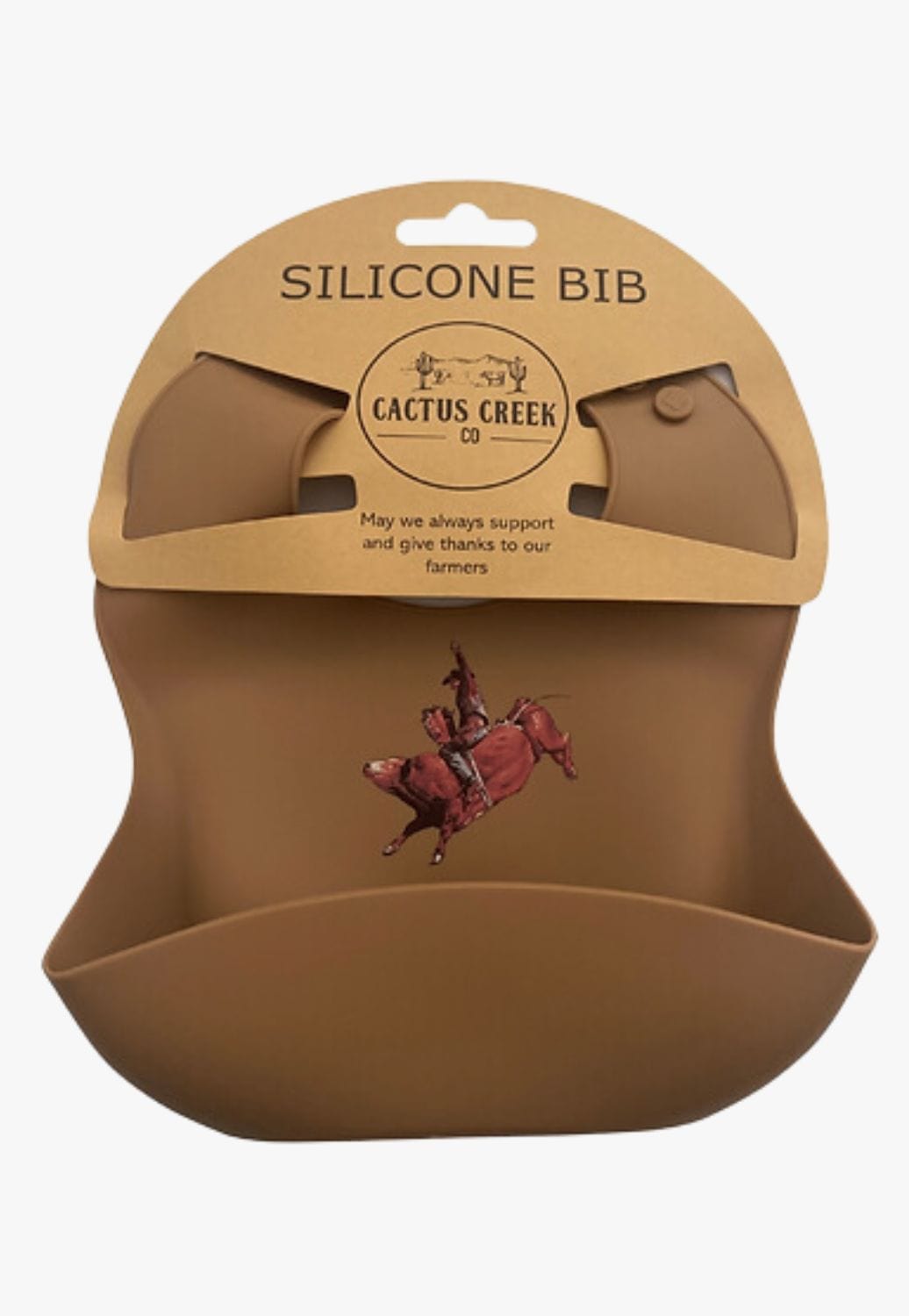 Cactus Creek Co. ACCESSORIES-General Chocolate Cactus Creek Co Bullrider Silicone Bib