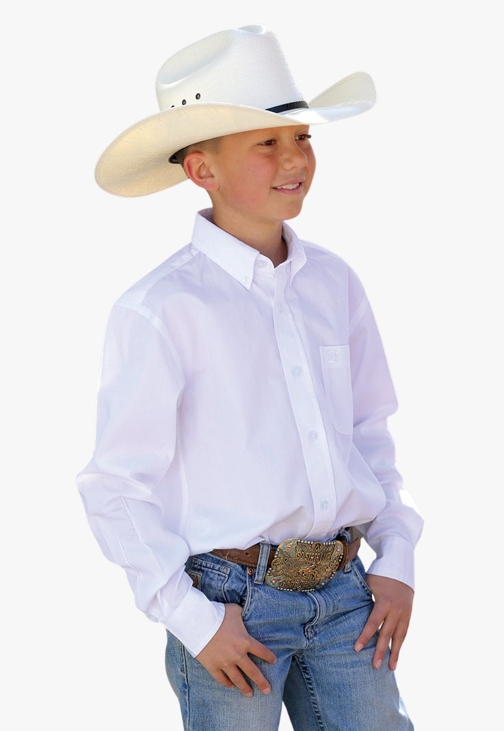 Cinch CLOTHING-Boys Long Sleeve Shirts Cinch Boys Classic Long Sleeve Shirt