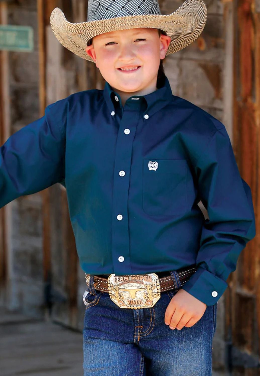 Cinch CLOTHING-Boys Long Sleeve Shirts Cinch Boys Long Sleeve Shirt