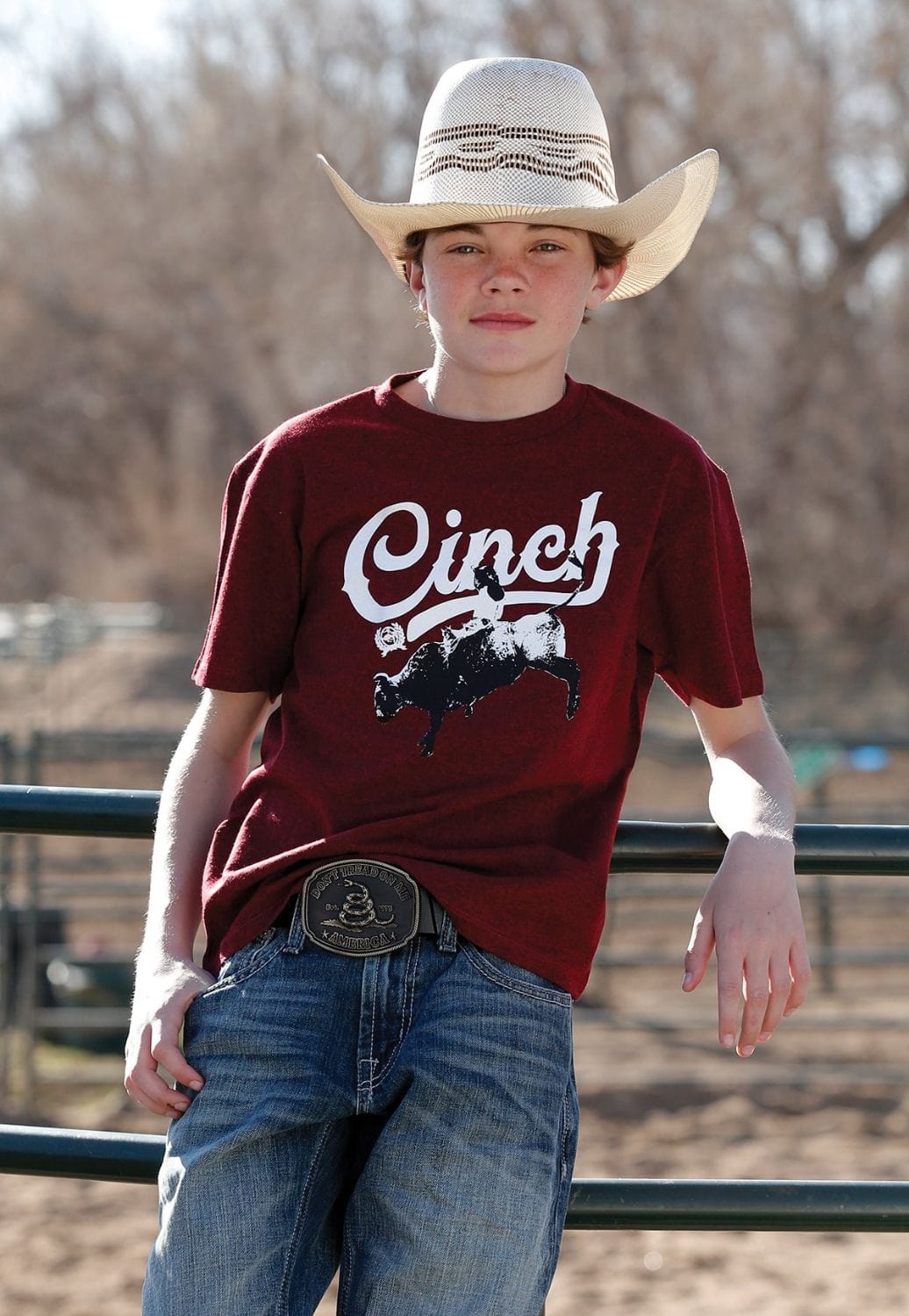 Cinch CLOTHING-Boys T-Shirts Cinch Boys Rodeo Logo T-Shirt