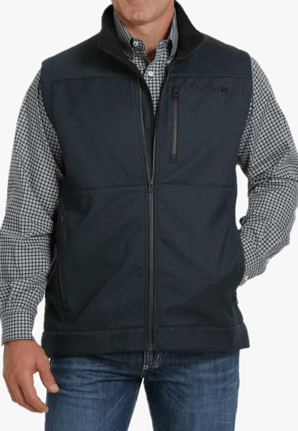 Cinch CLOTHING-Mens Vests Cinch Mens Bonded Vest